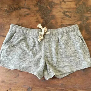 Theo & Spence Heather Grey Soft Sleep Shorts with Pockets Size S NWOT